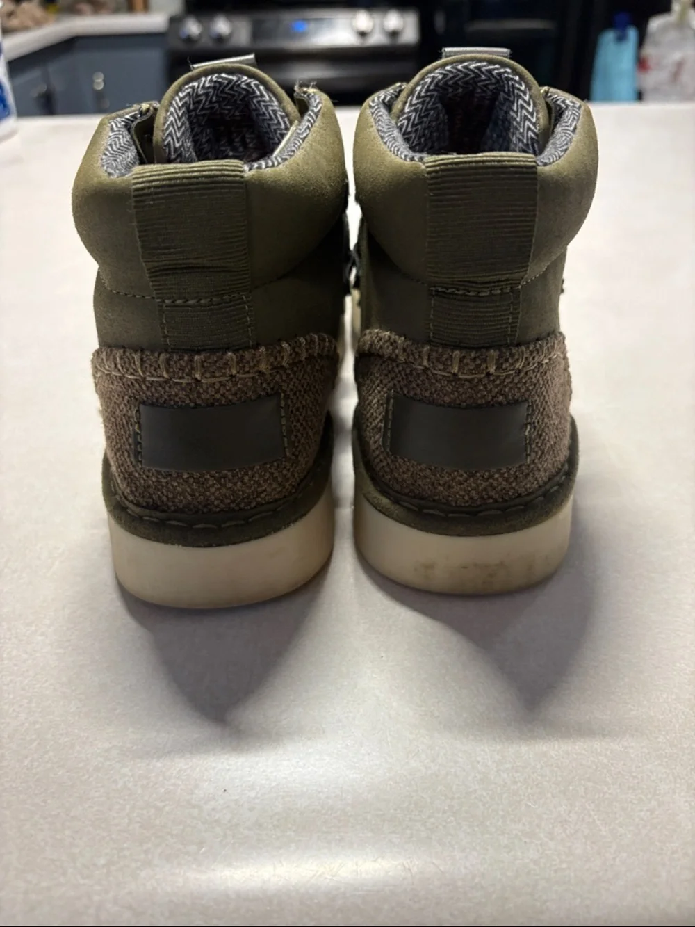 Women's Olive Green Ankle Booties - Casual Outdoor Style
